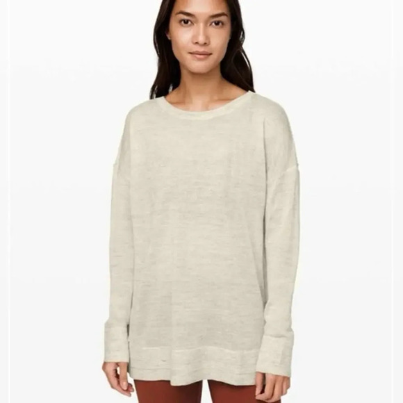 Lululemon Well-Being Crew Linen Blend Sweater - Picture 1 of 8